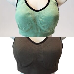 2-Pack Seamless Sports Bras XL – Padded Racerback Bralettes for Yoga & Lounge‎
